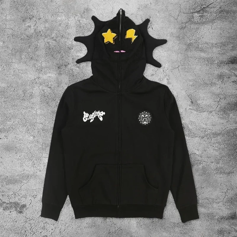 Mens Fashion Zip Up Hoodies - Women Men Y2K Fashion Hoodie Letter