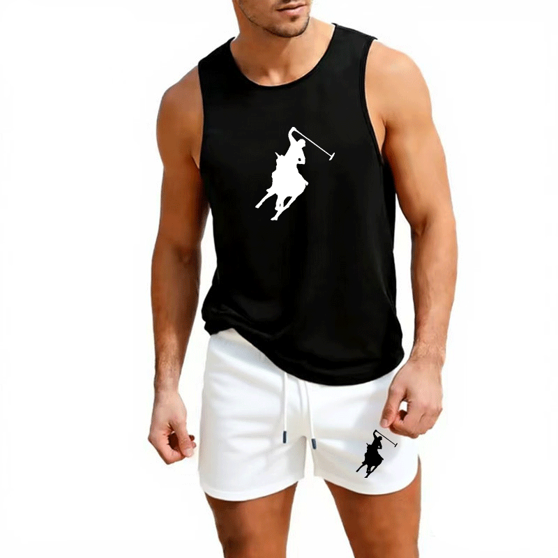 Men'S Fashion For Summer - European Men Summer Vest and Shorts