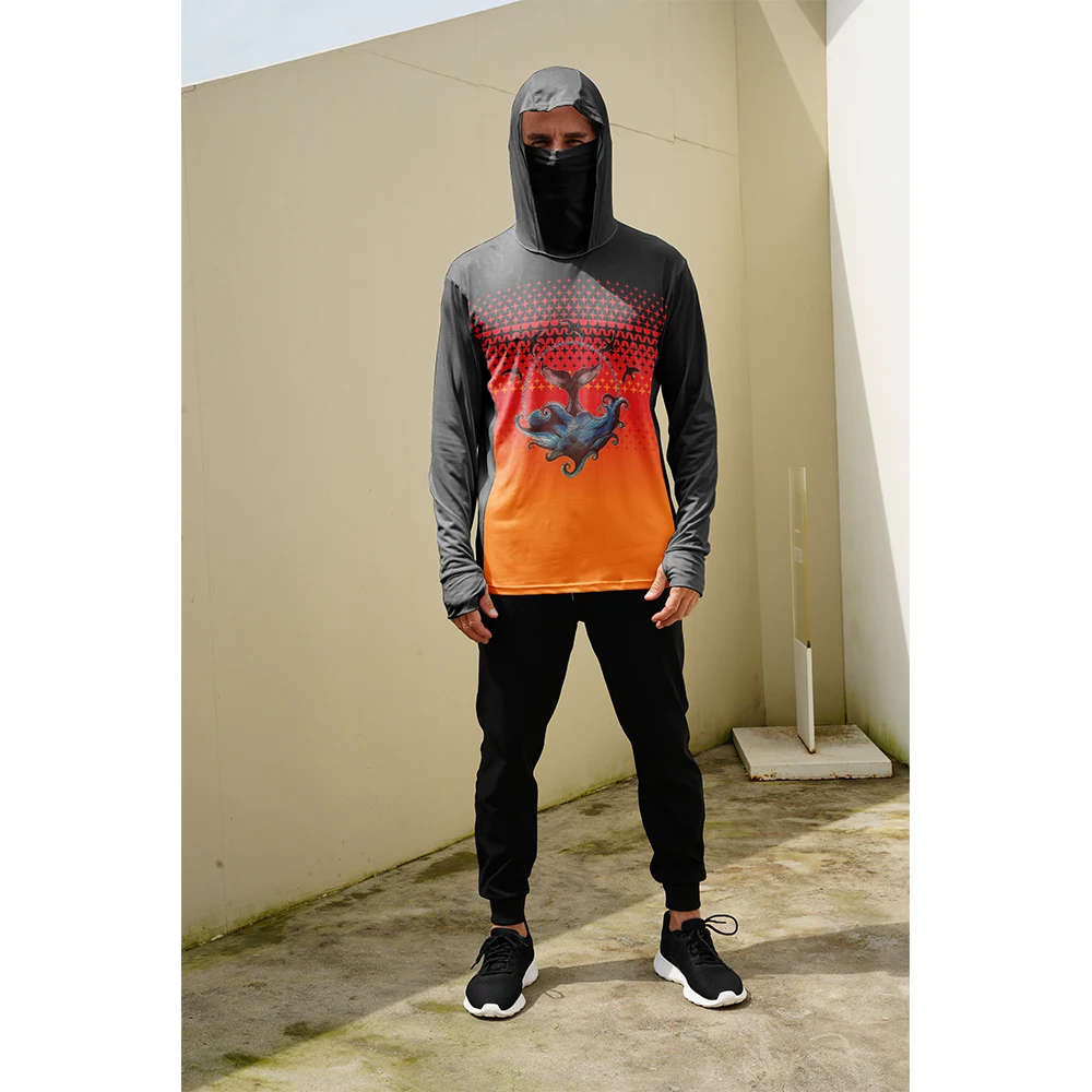Men'S Fashion For Summer - Fishing Shirts Men Sun Protection Hoodie