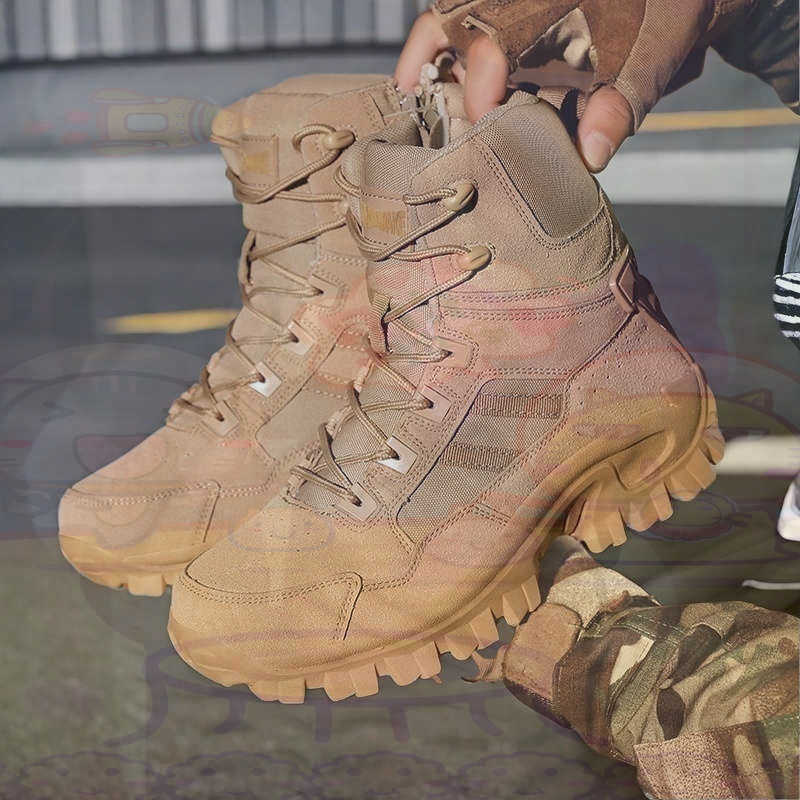 Men'S Fashion For Big Guys - Tan Long Barrel Deadlift Casual Sneakers