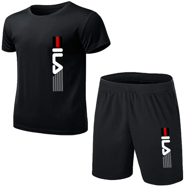 Men'S Fashion Designer - Summer Men's Fashion Simple Fitness Two-piece