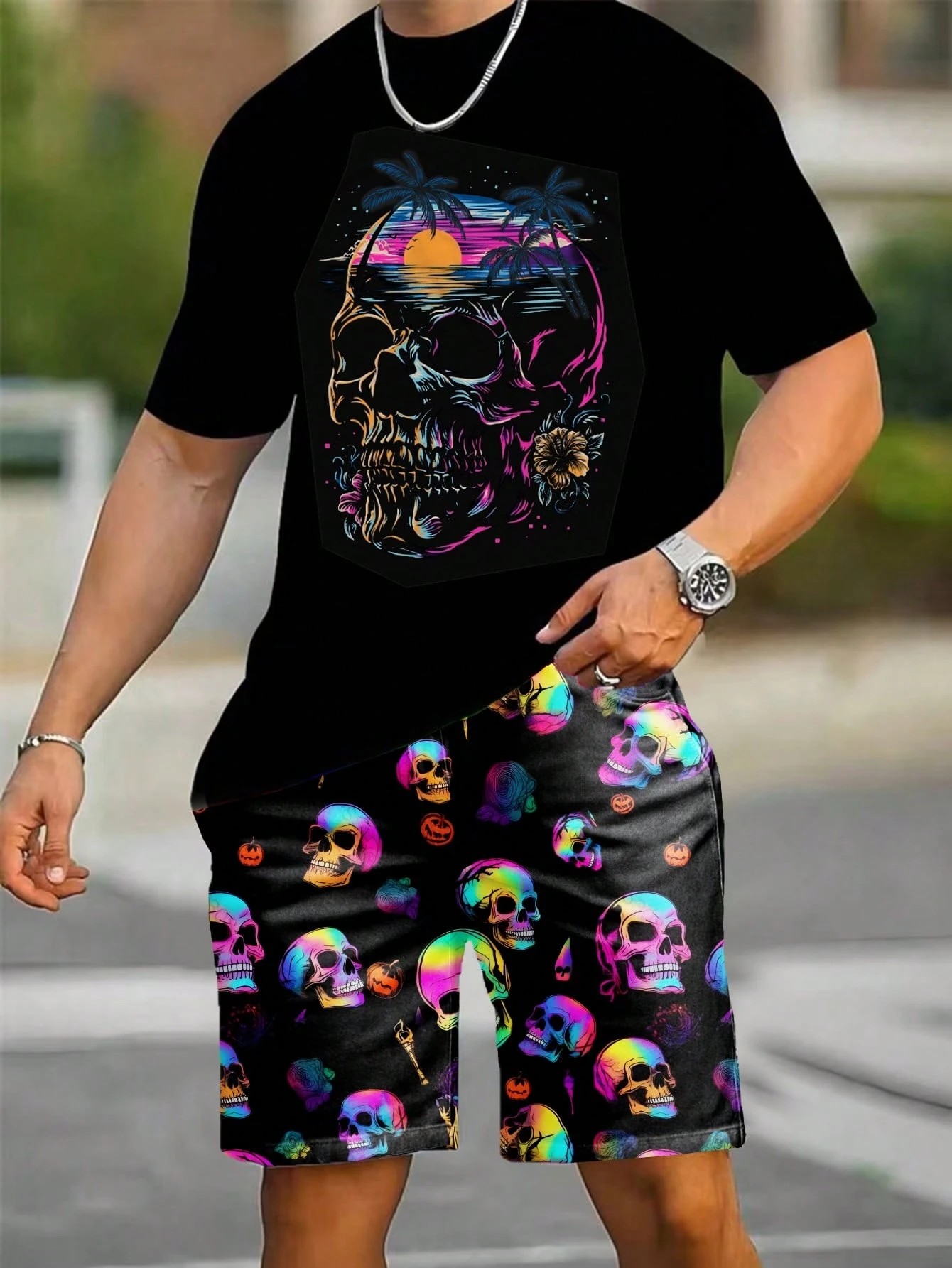 Men'S Fashion Designer - 2026 Summer New Men's Short-Sleeved Shorts