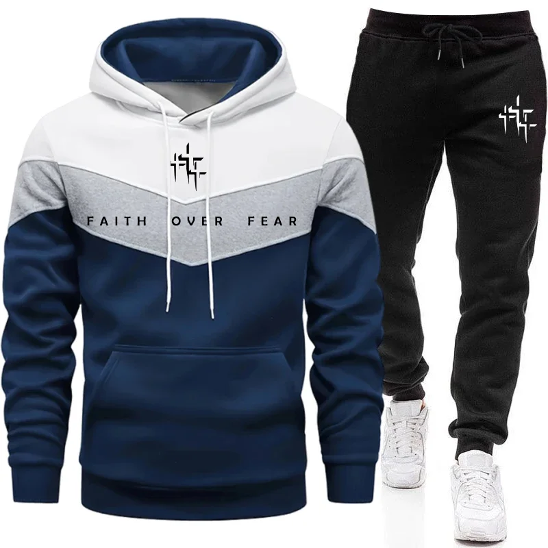 Faith Over Fear Men's Tracksui - Jogger Sweatpants Men 评论和价格