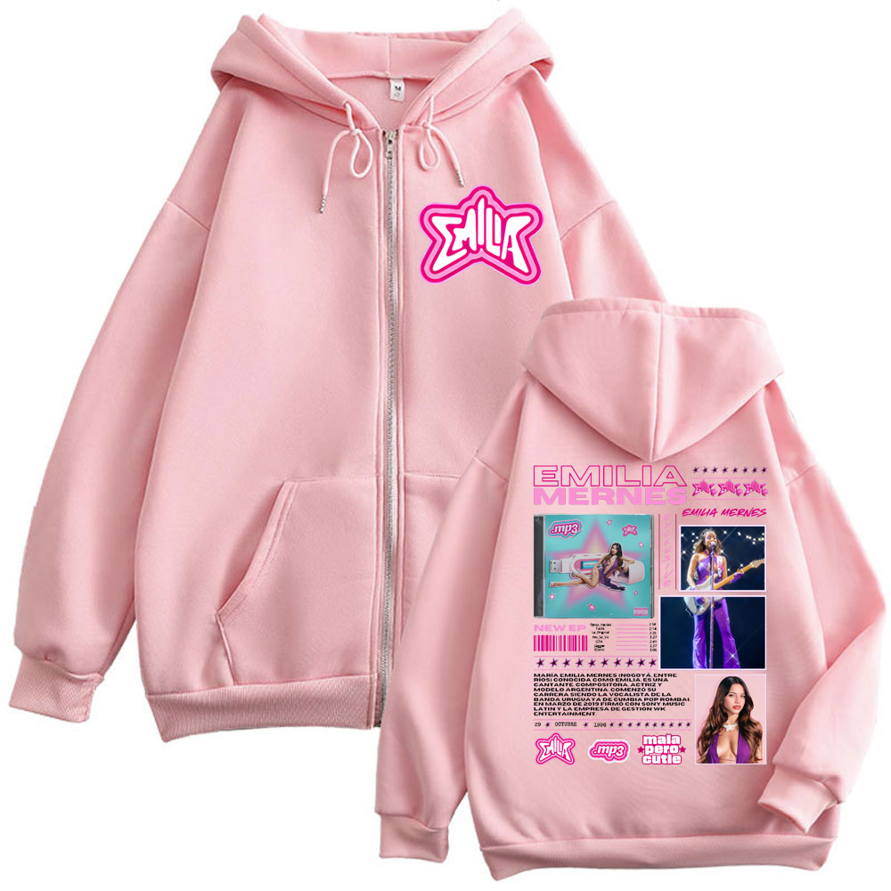 Emilia Mernes MP3 Album Merch  - Mens Fashion Zip Up Hoodies 评论和价格