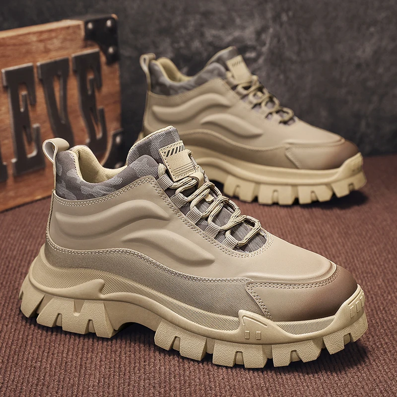 Men's Ankle Boots Fashion Comb - Mens Fashion Combat Boots 评论和价格