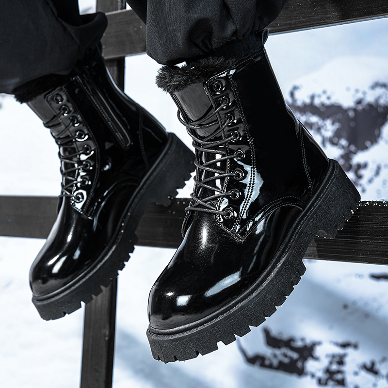 Men's warm plush high-top boot - Men'S Fashion Plus 评论和价格
