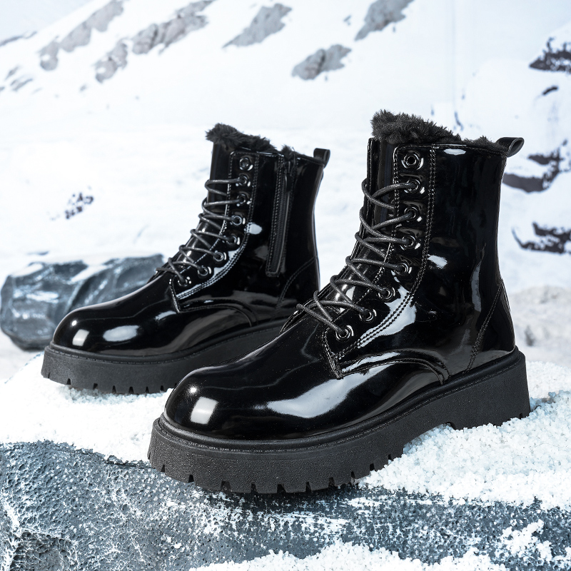 Men's warm plush high-top boot - Men'S Fashion Plus 评论和价格