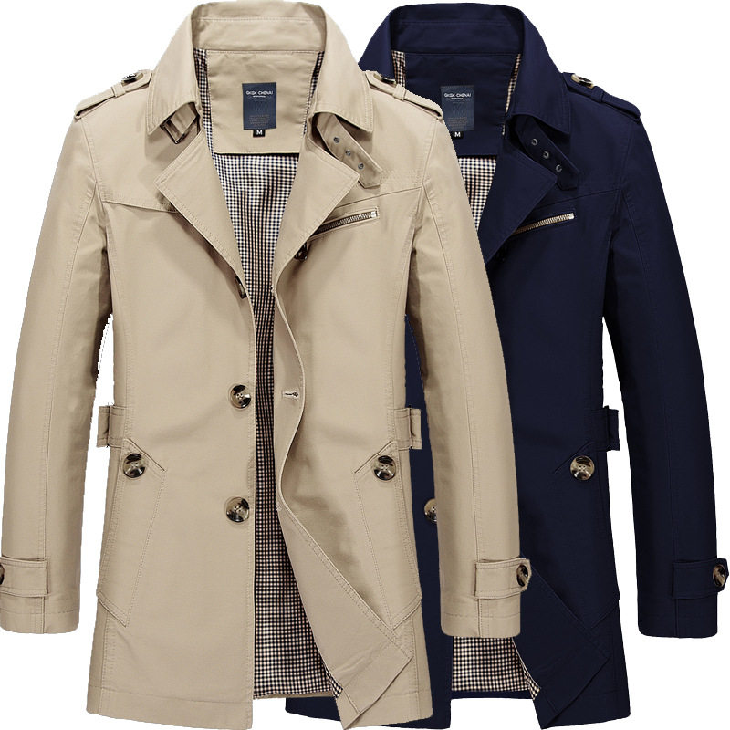 Trench Coats Double Breasted M - Mens Fashion Store 评论和价格