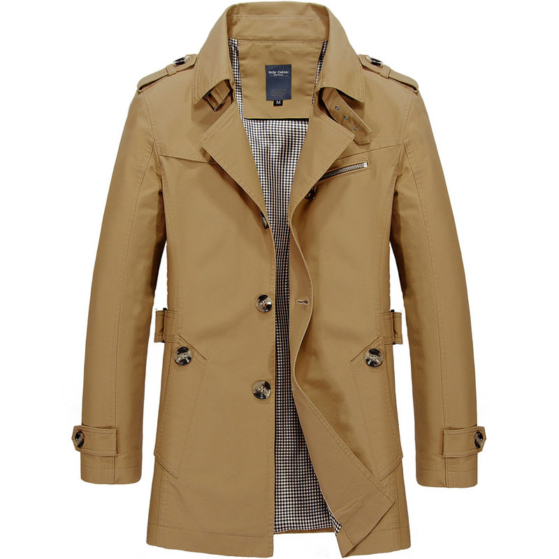 Trench Coats Double Breasted M - Mens Fashion Store 评论和价格