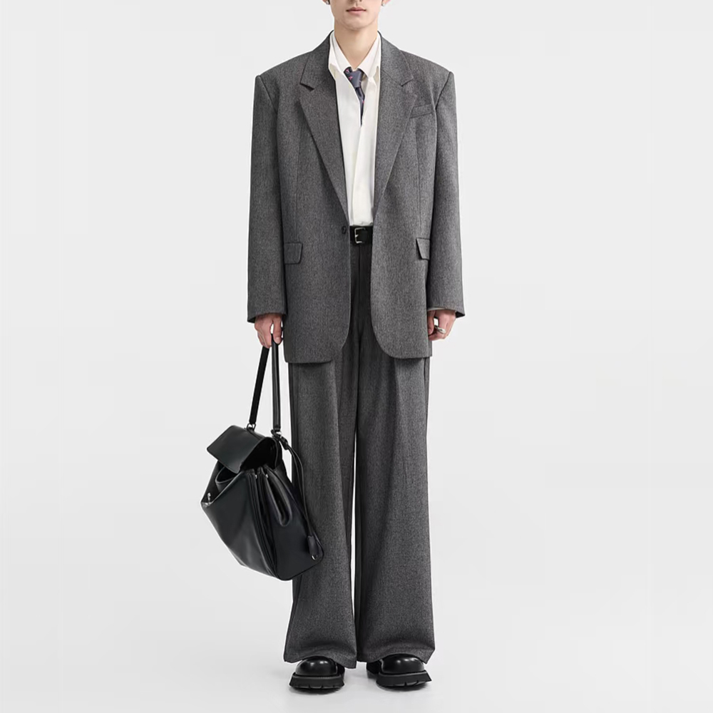 Fashion Dark Grey Loose Men's  - Mens Fashion Dark Grey Pants 评论和价格