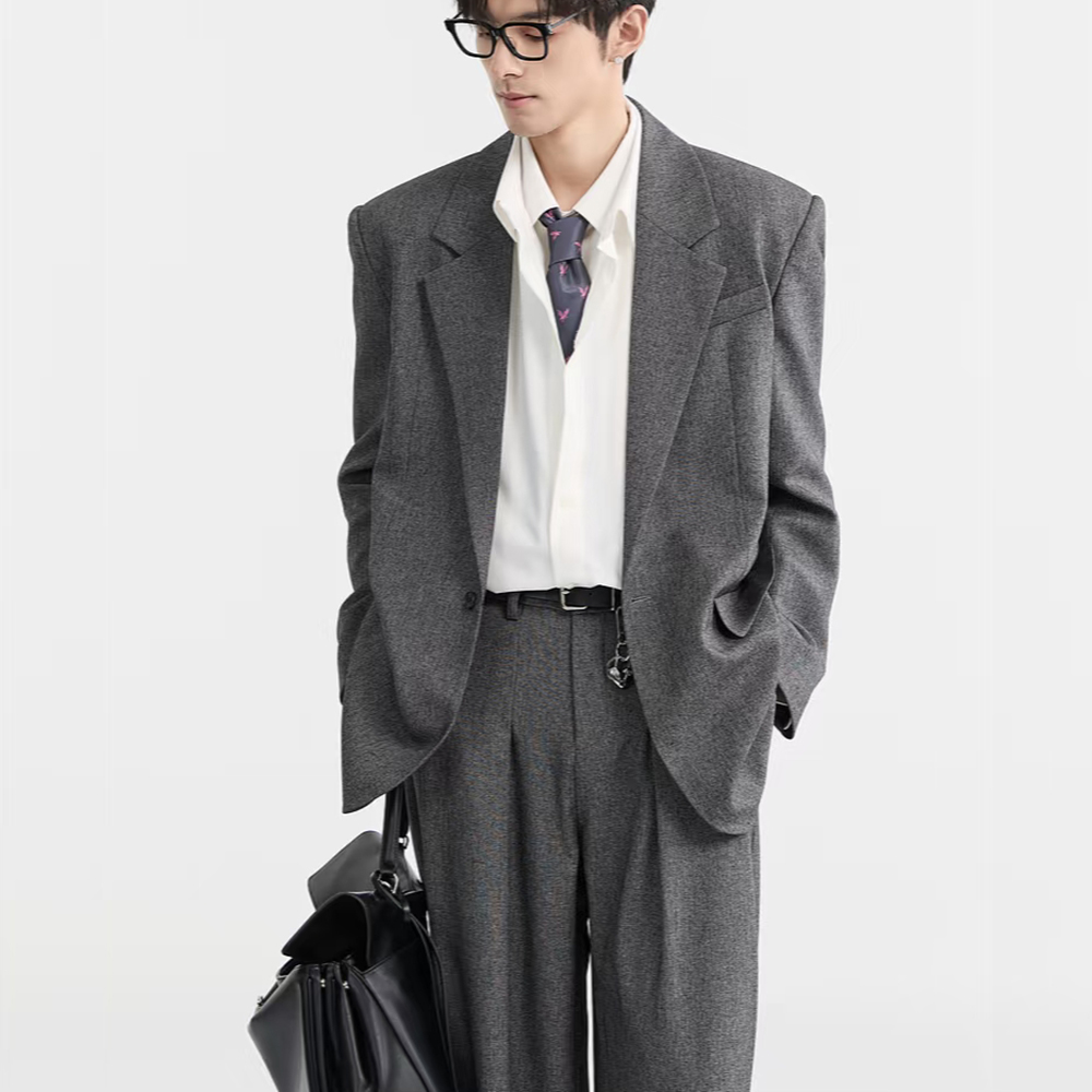 Fashion Dark Grey Loose Men's  - Mens Fashion Dark Grey Pants 评论和价格