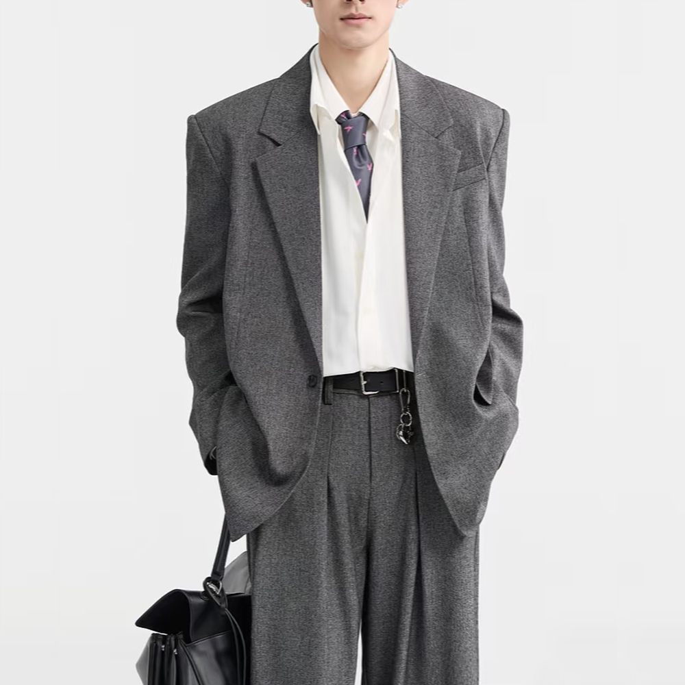 Fashion Dark Grey Loose Men's  - Mens Fashion Dark Grey Pants 评论和价格