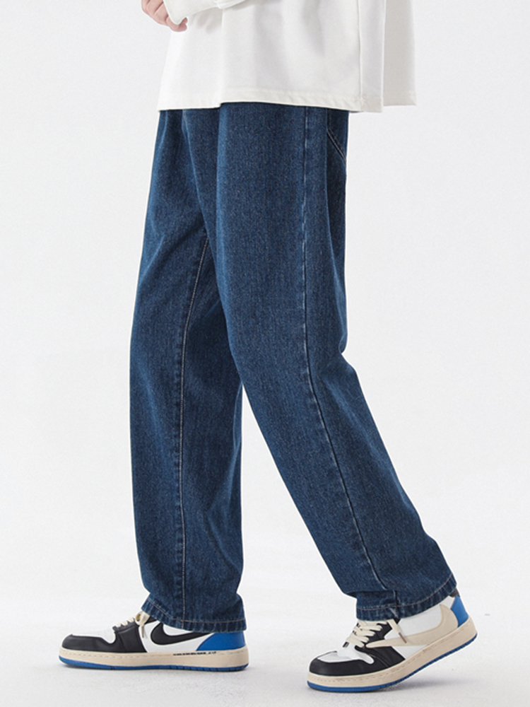 2023 New Korean Fashion Men's  - Men'S Fashion Grey Jeans 评论和价格
