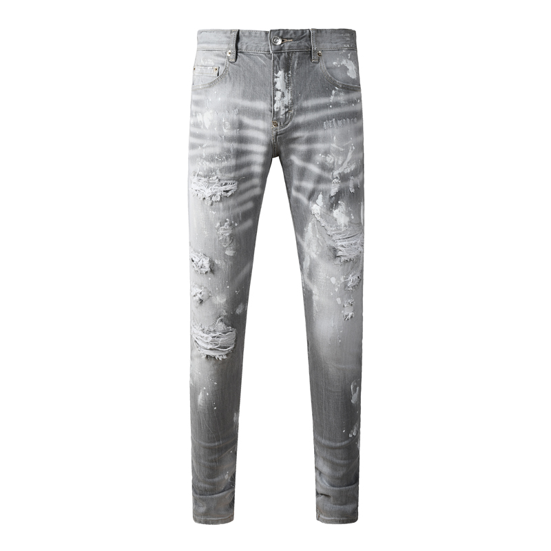 High Street Fashion Men's Ligh - Men'S Fashion Grey Jeans 评论和价格