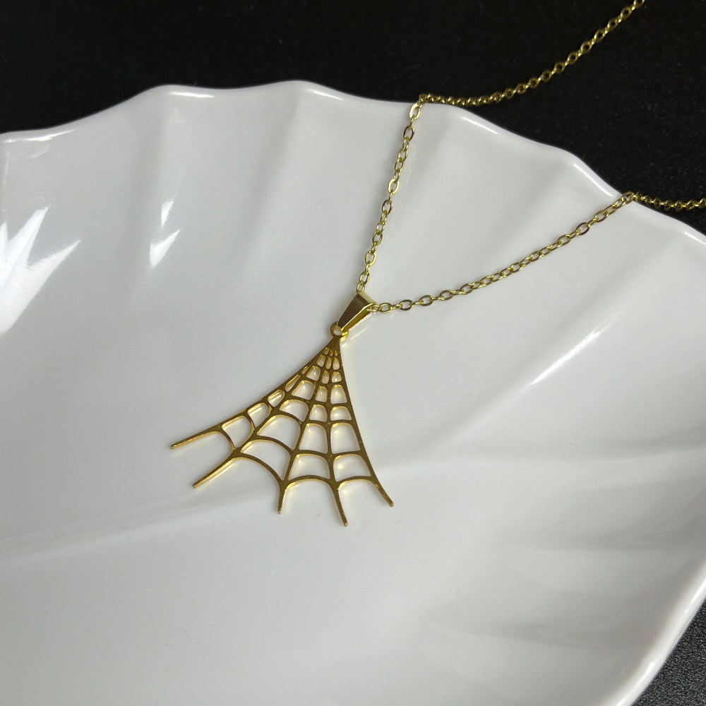 Stainless Steel Necklace Spide - Men'S Fashion Today 评论和价格