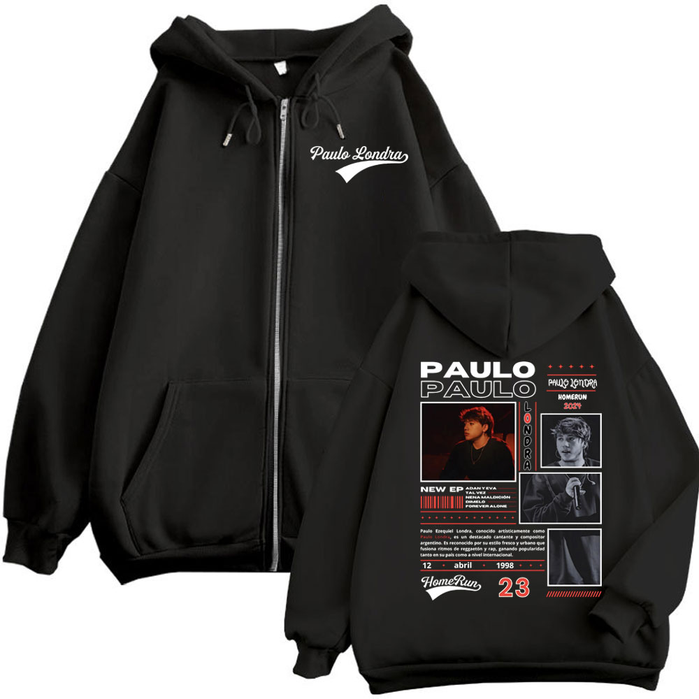 Rapper Paulo Londra Homerun Al - Mens Fashion Zip Up Hoodies 评论和价格