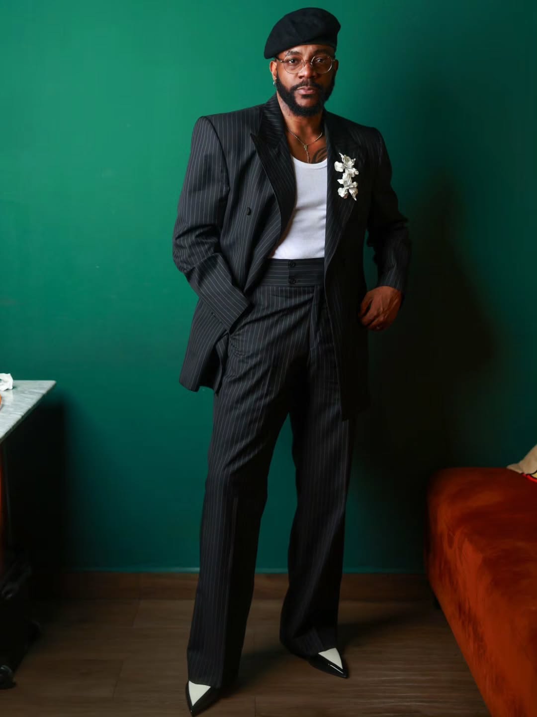 Pinstripe Dark Grey Men Suit S - Mens Fashion Dark Grey Pants 评论和价格