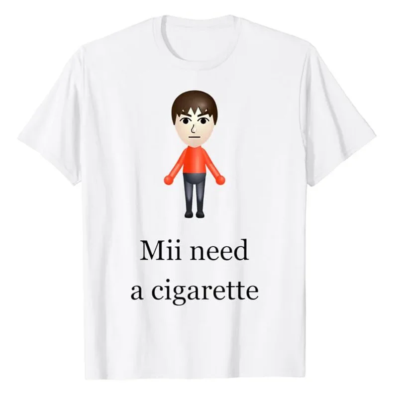 Mii Needs Cigarettes, T-shirts - Men'S Fashion Haircuts 评论和价格