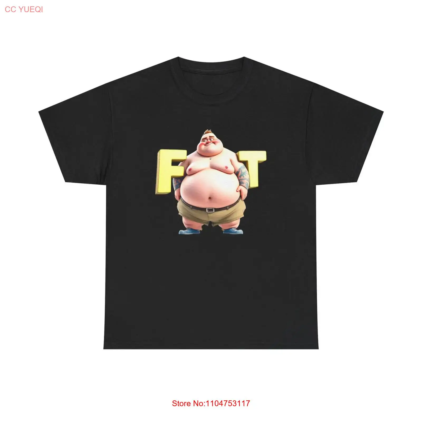 Funny Fat Man T Shirt Novelty  - Men'S Fashion For Big Guys 评论和价格