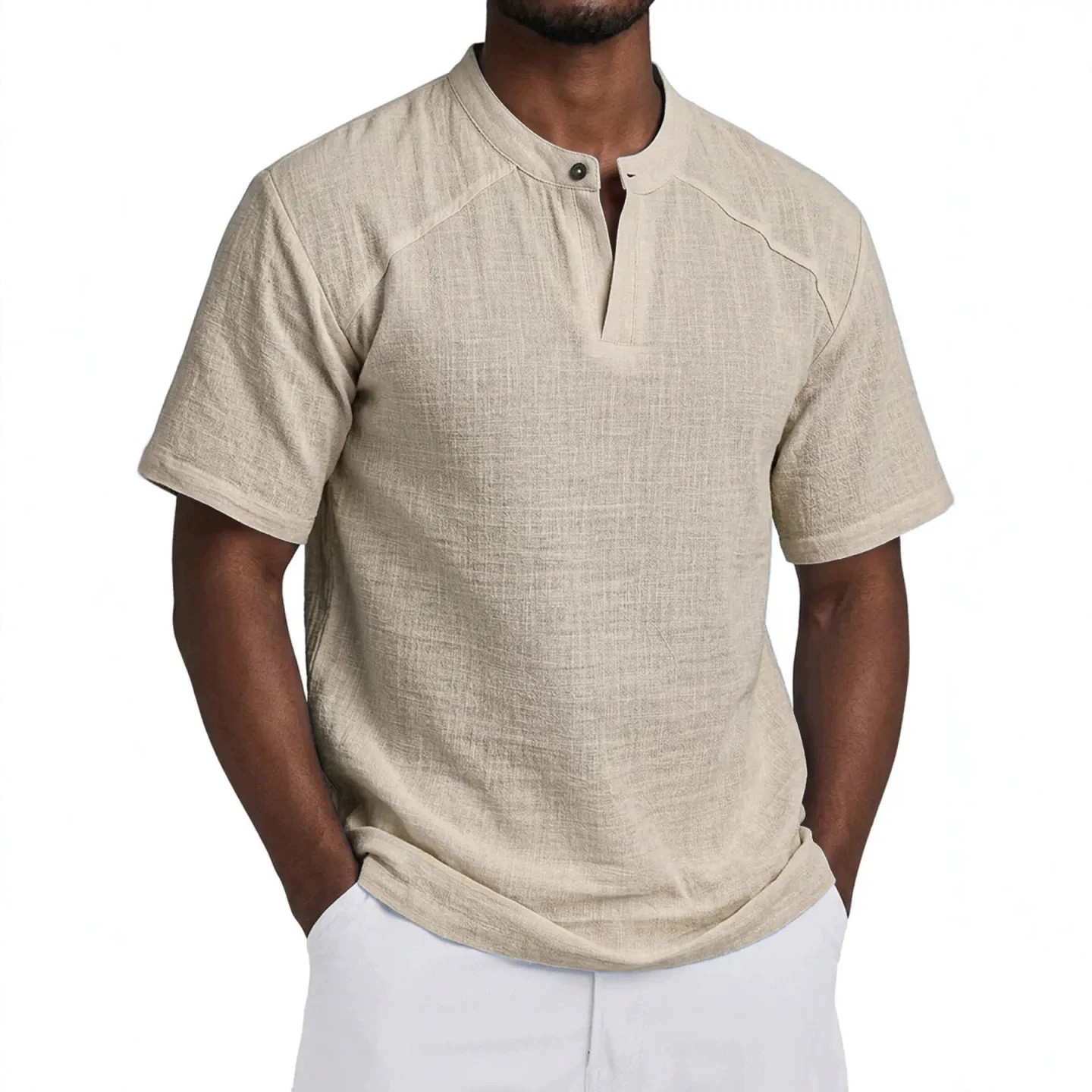 Light Linen Shirt Solid Color  - Linen Shirt Summer 评论和价格