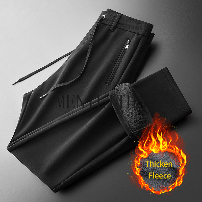 Sweat Pants Men Fleece Autumn  - Mens Fashion Dark Grey Pants 评论和价格
