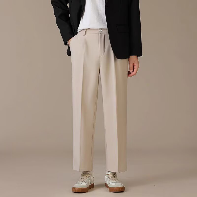 Fashion Men Baggy Concise Ankl - Mens Fashion Dark Grey Pants 评论和价格