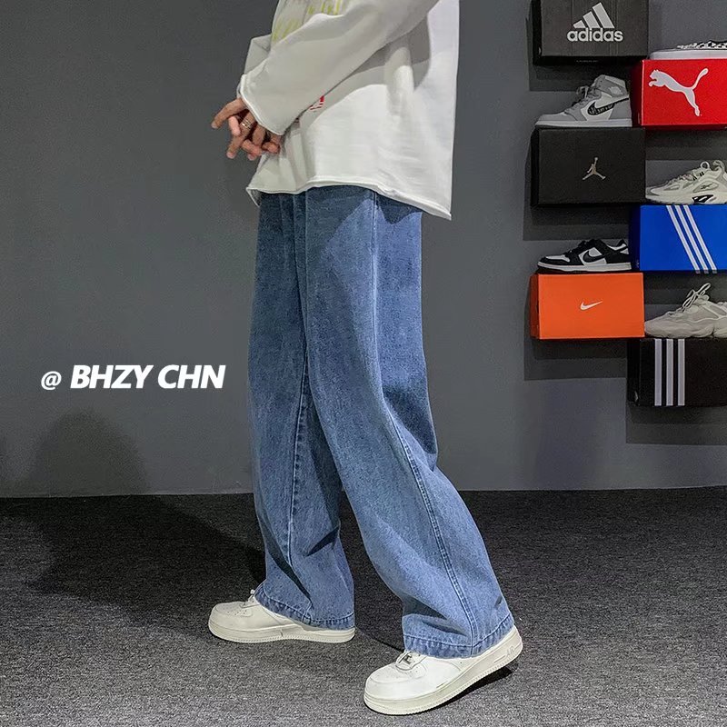 New Korean Fashion Men's Baggy - Men'S Fashion Grey Jeans 评论和价格