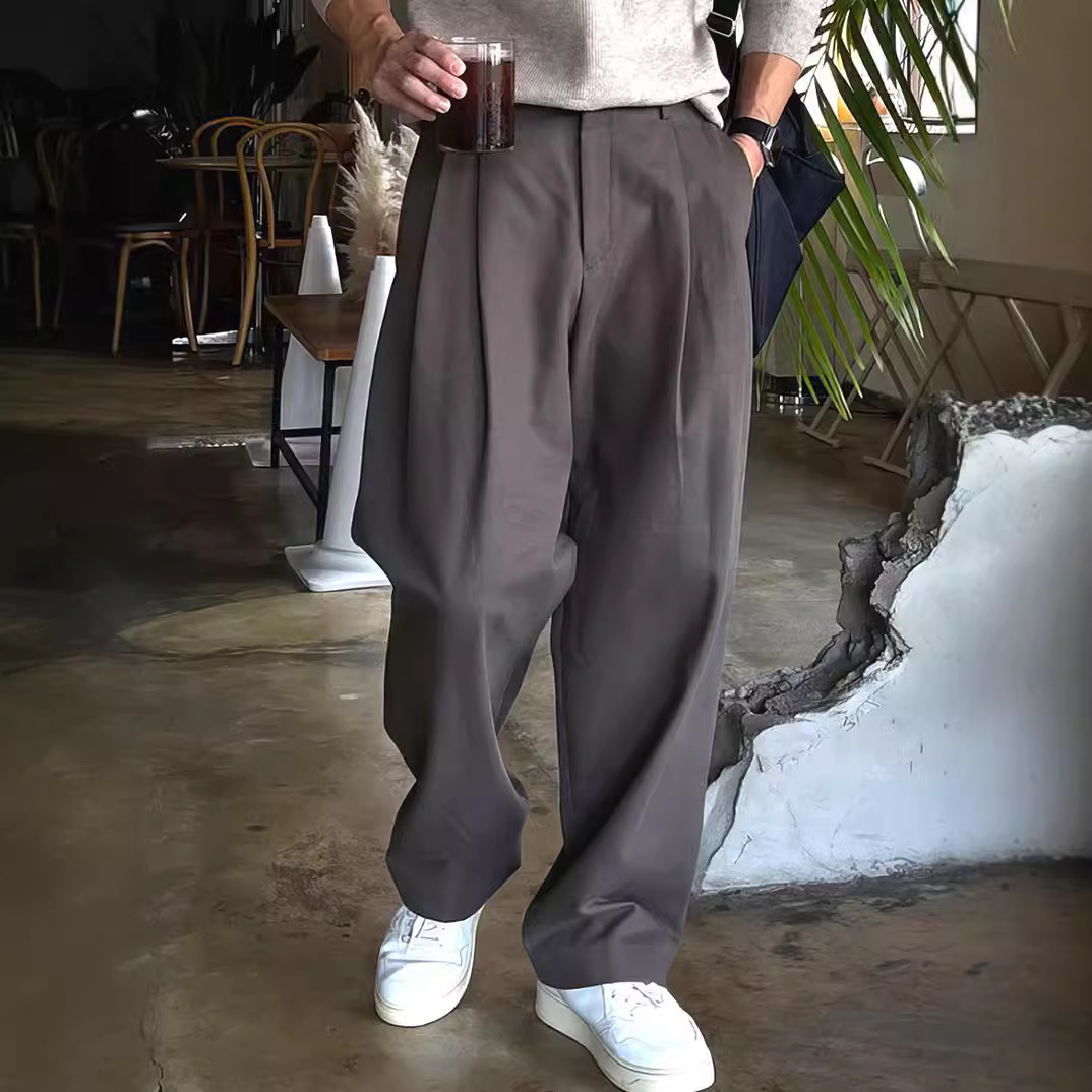 Men's Dark Grey Black Solid Co - Mens Fashion Dark Grey Pants 评论和价格
