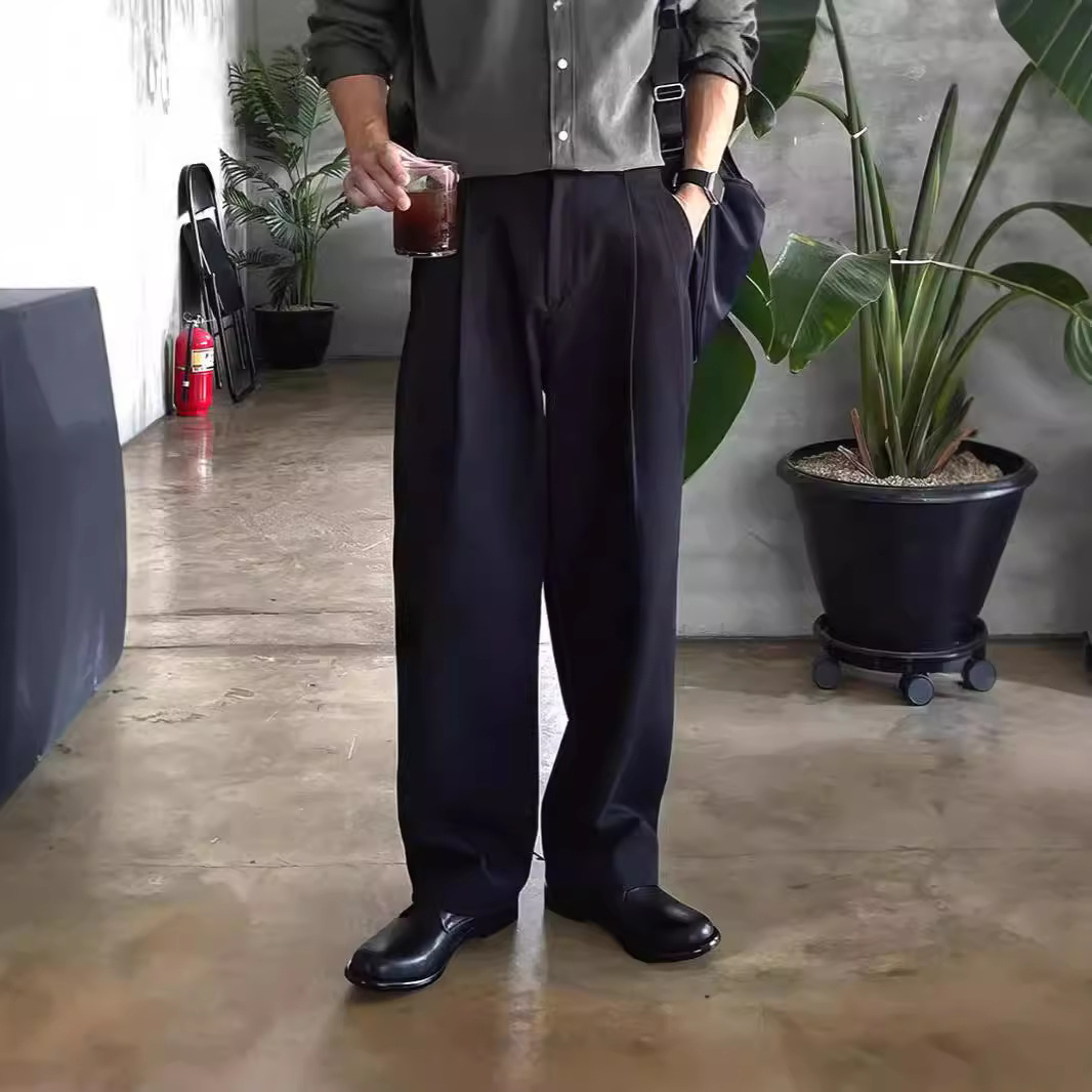 Men's Dark Grey Black Solid Co - Mens Fashion Dark Grey Pants 评论和价格
