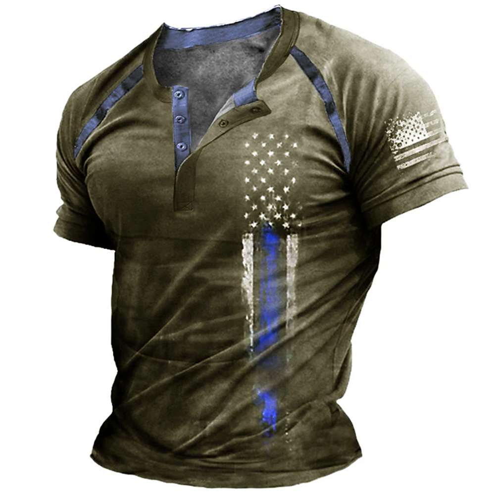 Funny 3D American Flag Print M - Men'S Fashion Designer 评论和价格