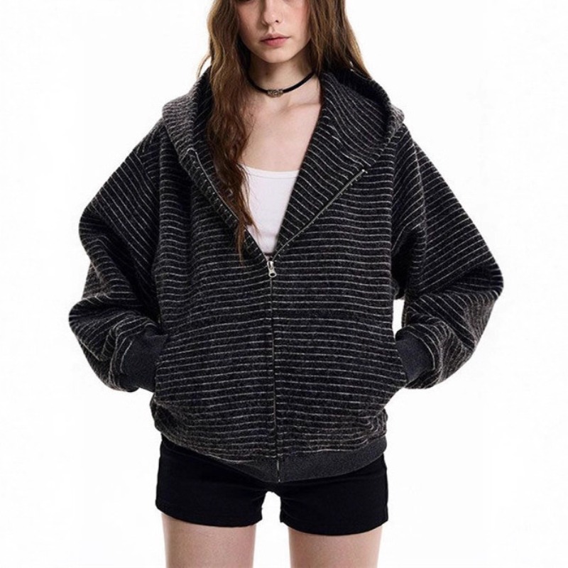 2026 Autumn Winter New Retro S - Mens Fashion Zip Up Hoodies 评论和价格