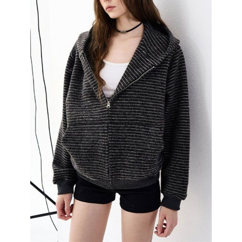 2026 Autumn Winter New Retro S - Mens Fashion Zip Up Hoodies 评论和价格