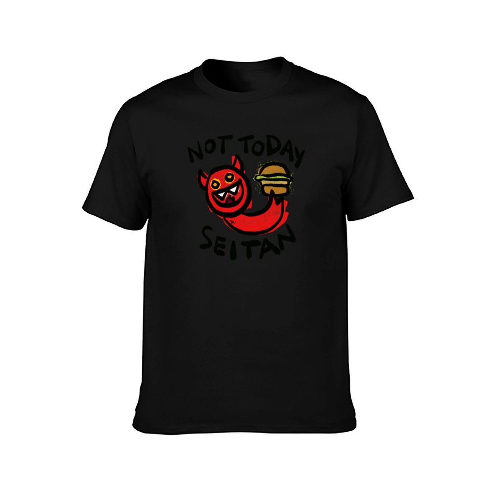 Not Today Seitan T-Shirt Fashi - Men'S Fashion Today 评论和价格