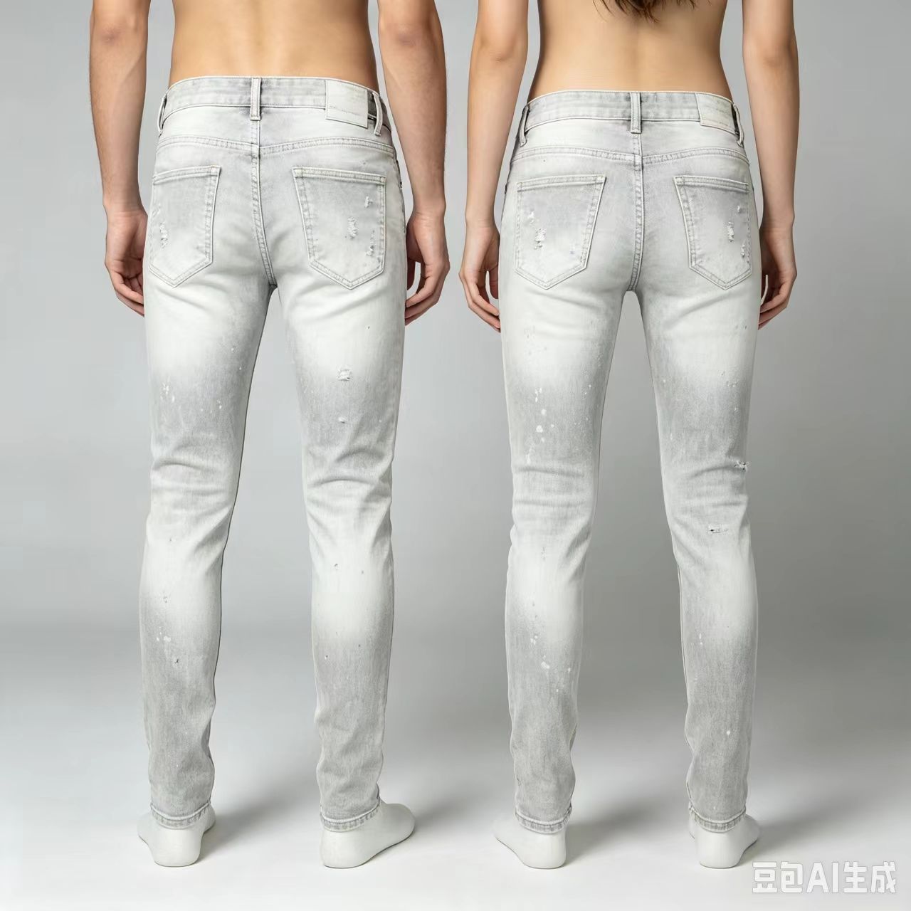 Y2K Designer Fashion New Men's - Men'S Fashion Grey Jeans 评论和价格