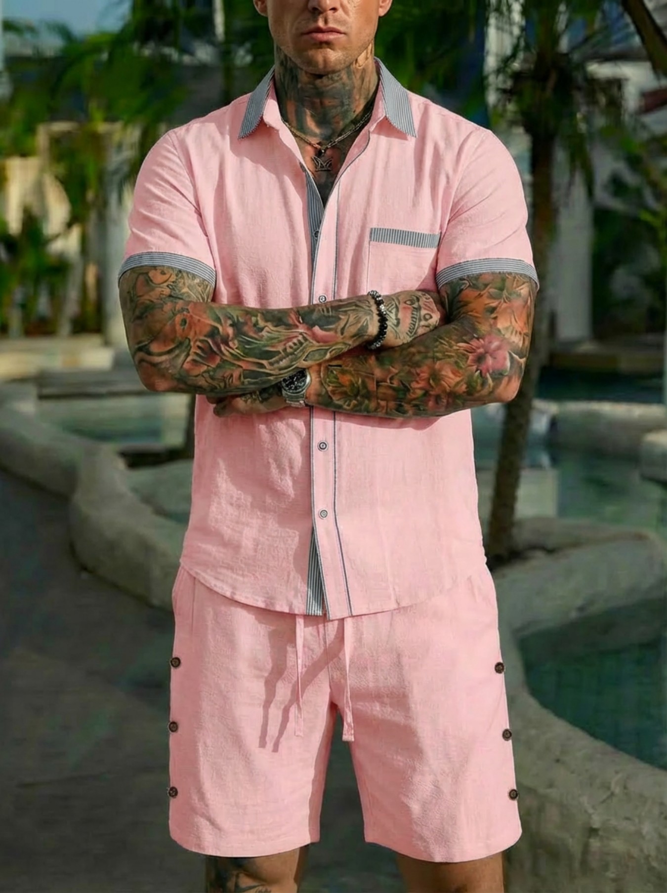Men's Fashion Cuban Style Shir - Men'S Fashion Designer 评论和价格