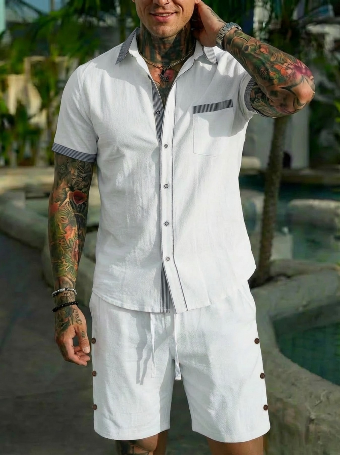 Men's Fashion Cuban Style Shir - Men'S Fashion Designer 评论和价格