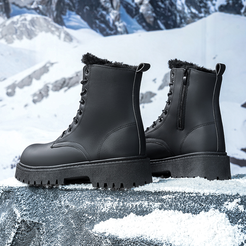 Men's warm plush high-top boot - Men'S Fashion Plus 评论和价格