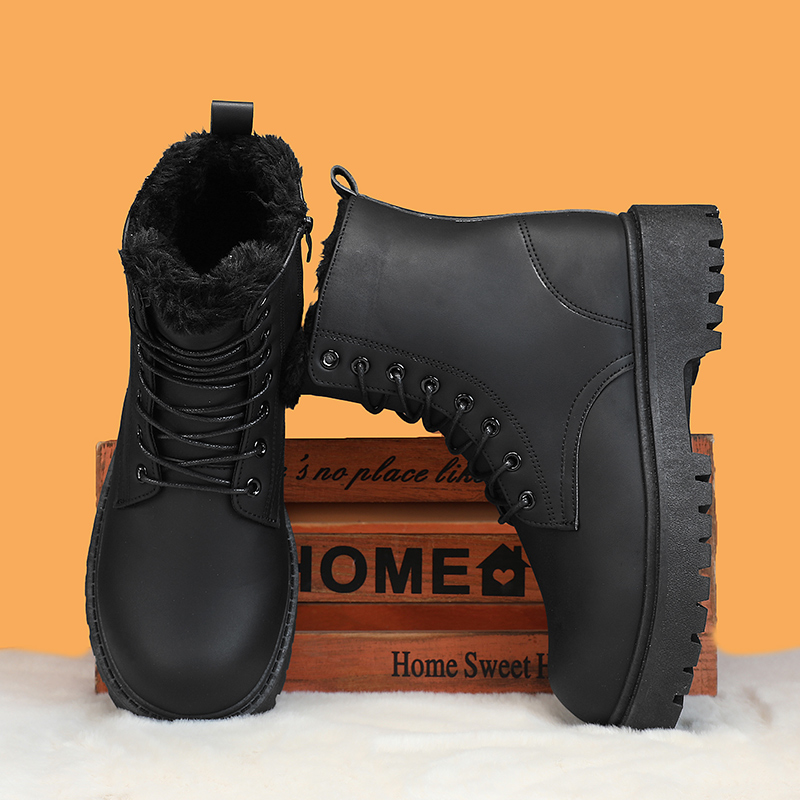 Men's warm plush high-top boot - Men'S Fashion Plus 评论和价格