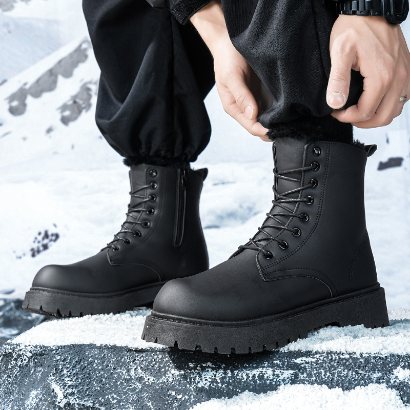 Men's warm plush high-top boot - Men'S Fashion Plus 评论和价格