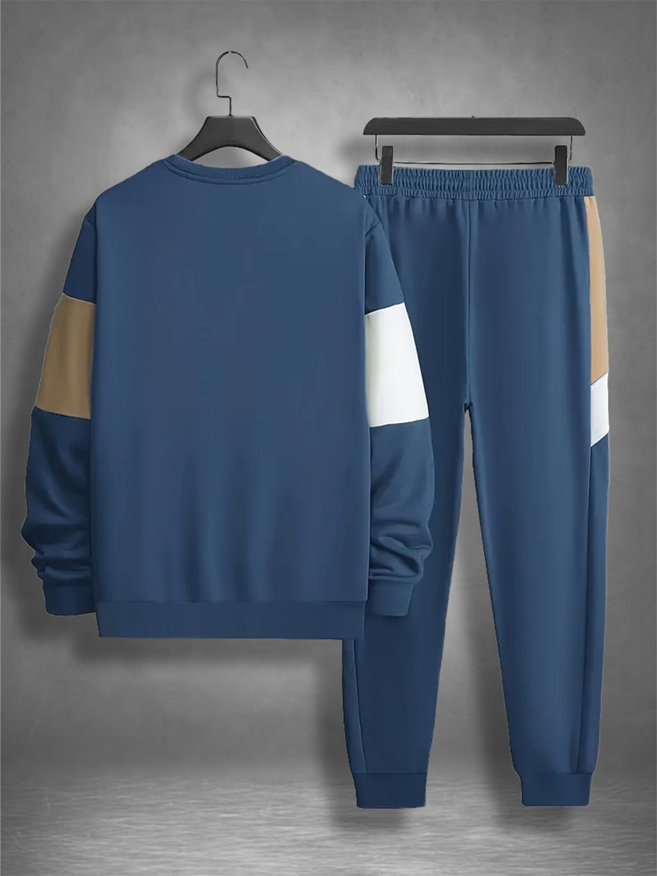 Men's Casual Two-Piece Set, Na - Jogger Sweatpants Men 评论和价格