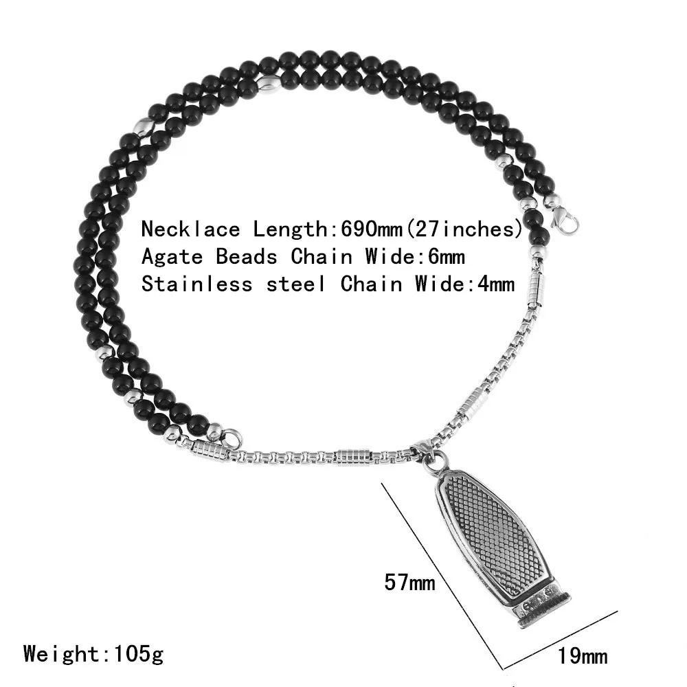 Men's Barber Pendant Necklace  - Men'S Fashion Haircuts 评论和价格