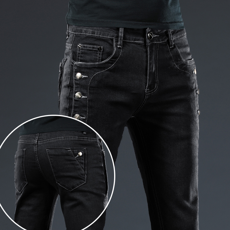 Classic Slim Vintage Fashion M - Men'S Fashion Grey Jeans 评论和价格
