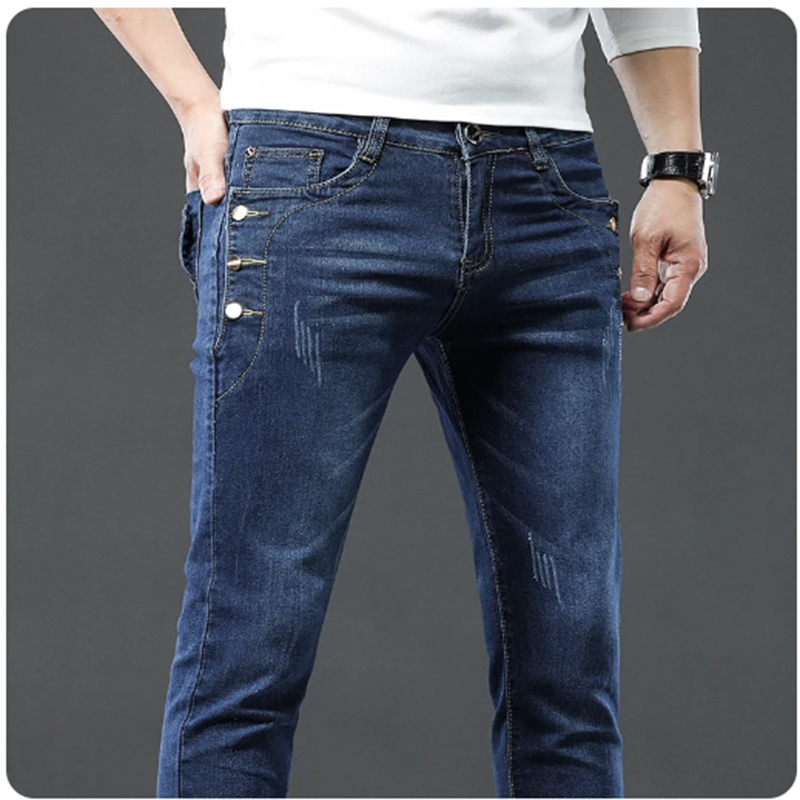 Classic Slim Vintage Fashion M - Men'S Fashion Grey Jeans 评论和价格