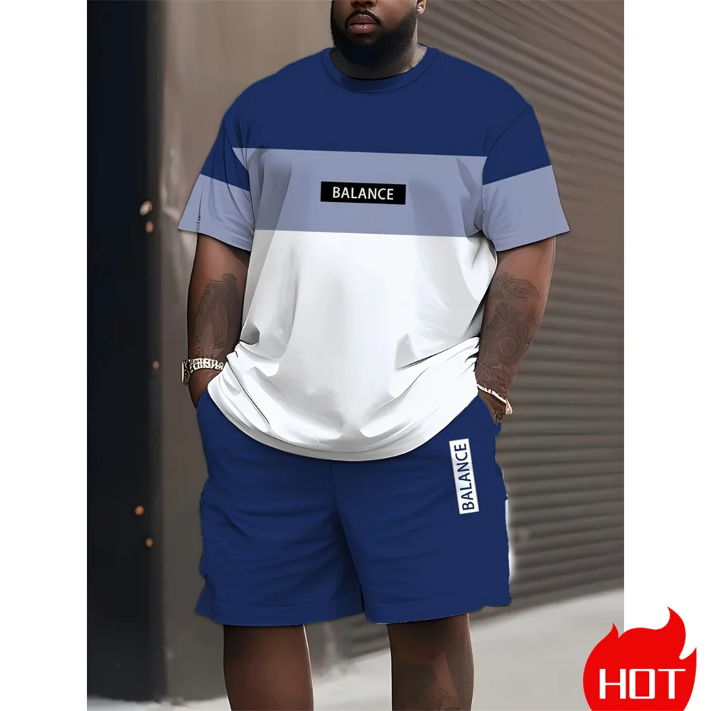 Men's Plus Size T-shirt Set Su - Men'S Fashion Plus 评论和价格