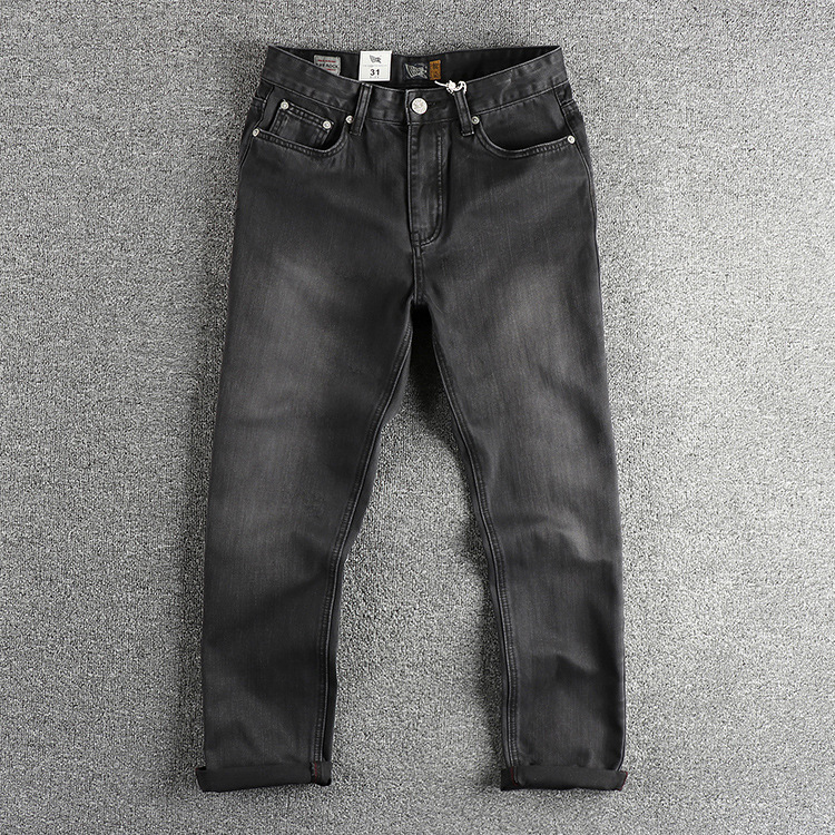 European American New Fashion  - Men'S Fashion Grey Jeans 评论和价格