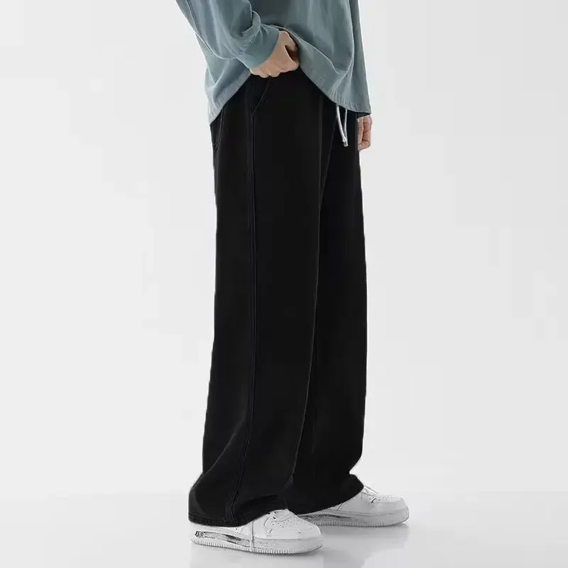 Korean Style Streetwear New Fa - Men'S Fashion Grey Jeans 评论和价格