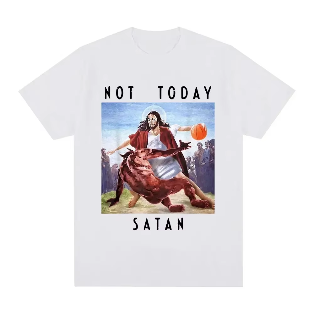 Not Today Satan Jesus Vs Satan - Men'S Fashion Today 评论和价格