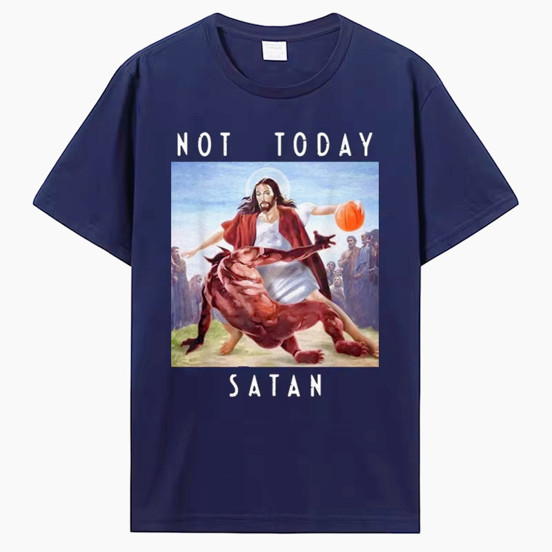 Not Today Satan Jesus Vs Satan - Men'S Fashion Today 评论和价格