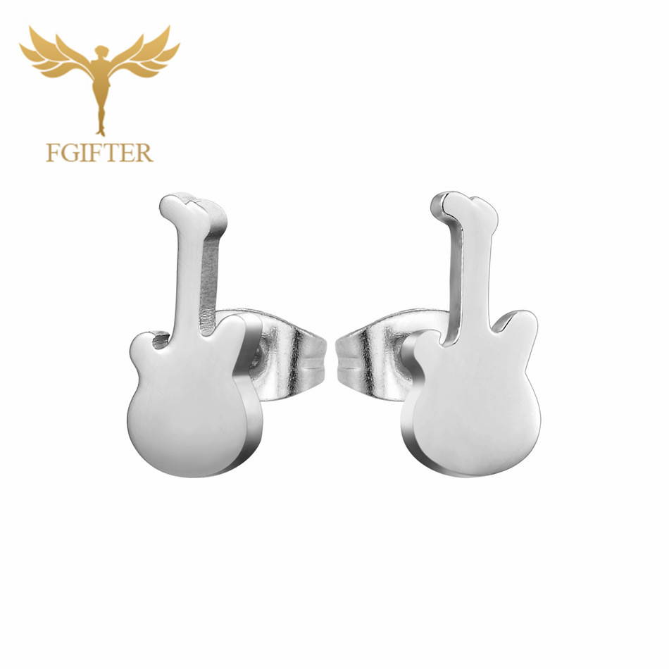 12 Pairs Music Guitar Earrings - Mens Fashion Store 评论和价格
