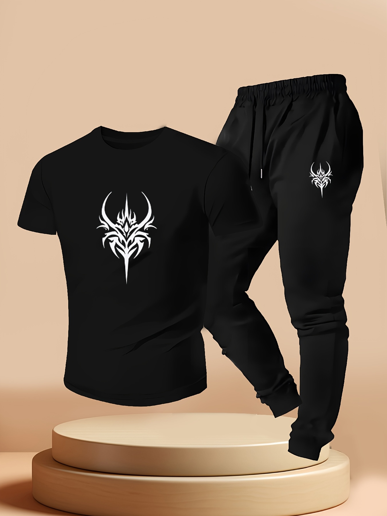 Men Trendy 2pcs Jogger Set, Da - Jogger Sweatpants Men 评论和价格
